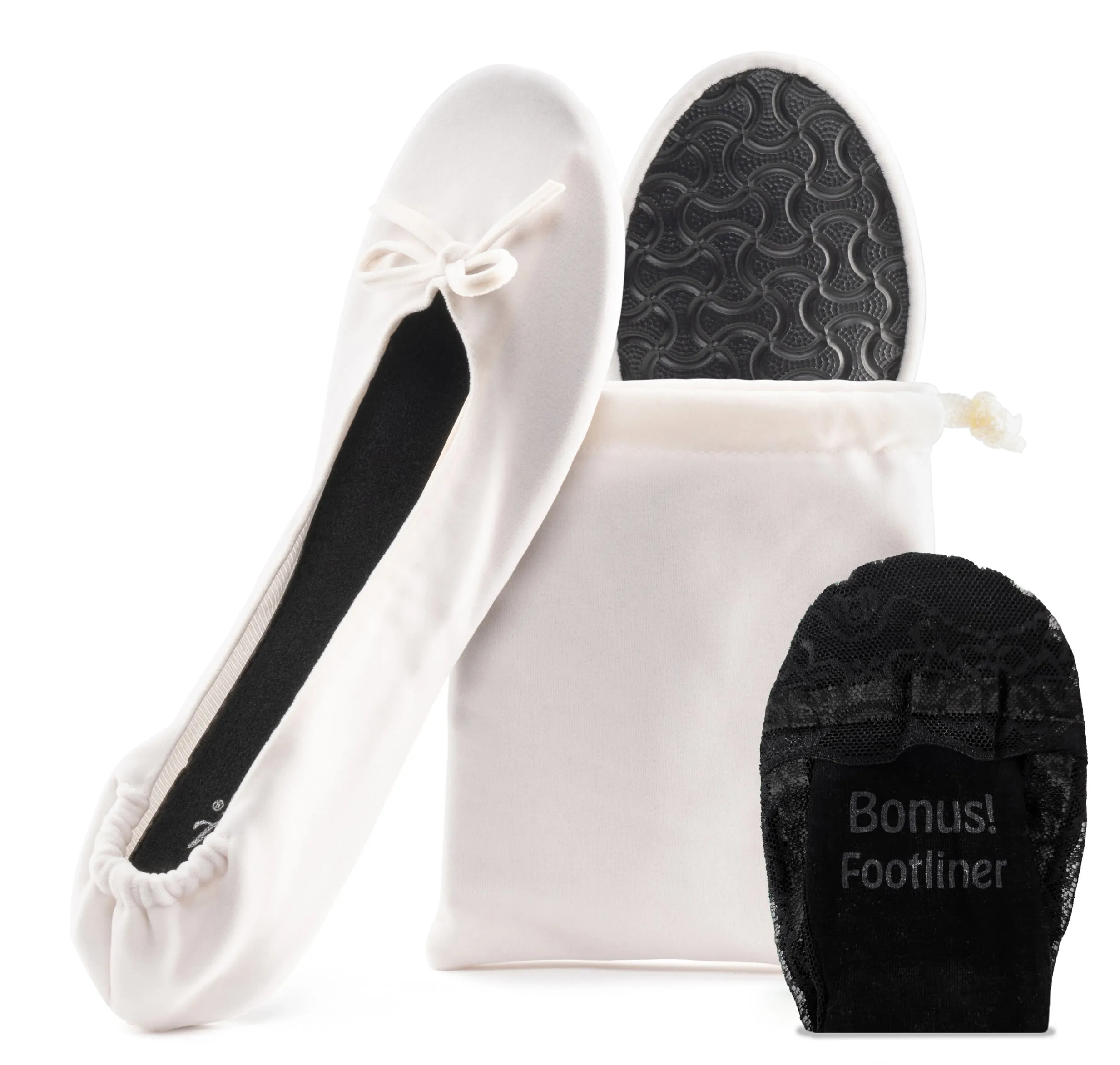 Velvet Ballet Flats Foldable Flats Women's Shoes