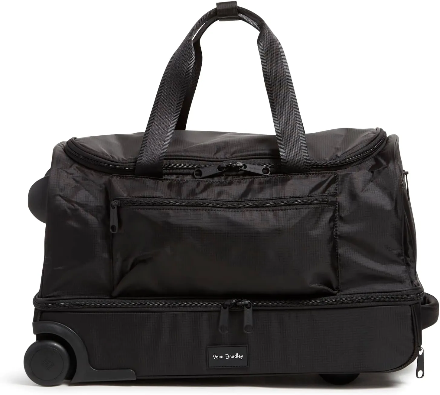 Vera Bradley Women's Recycled Ripstop Foldable Rolling Duffel Bag Travel