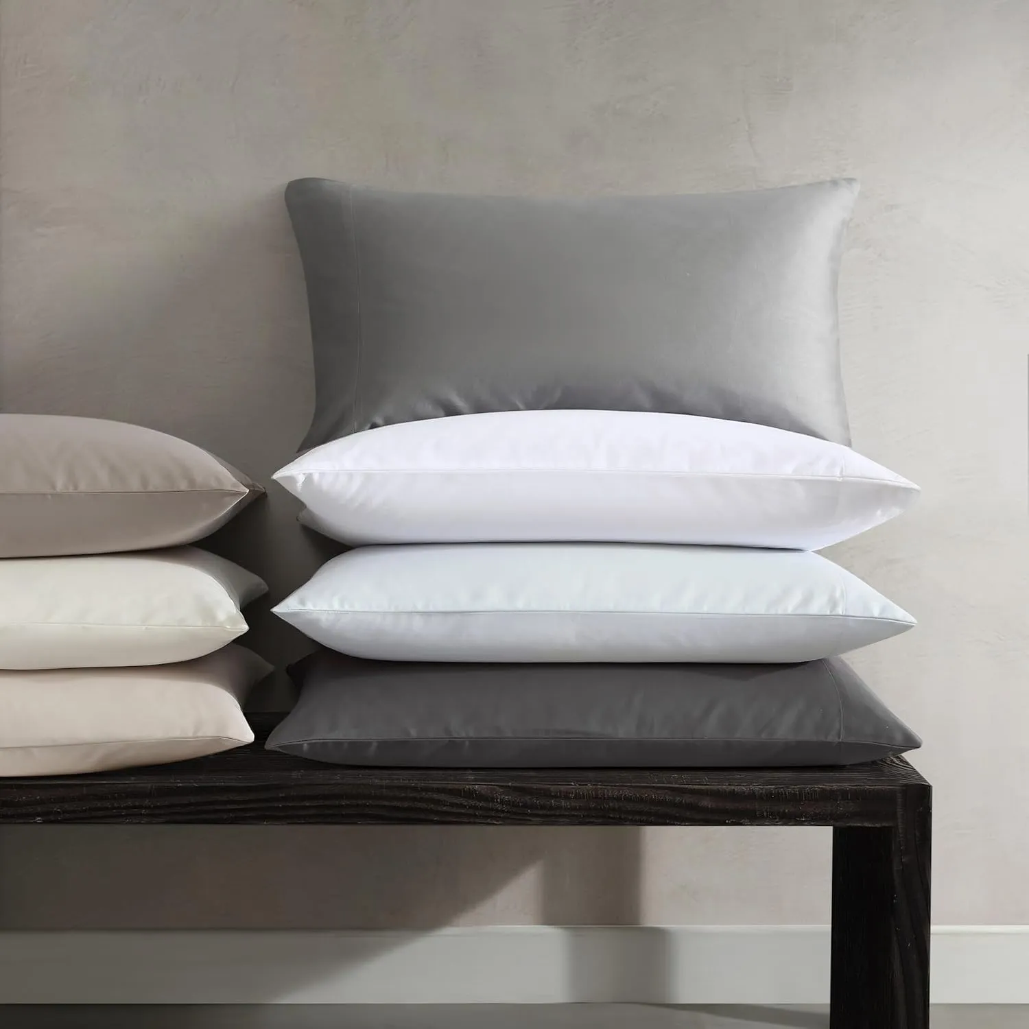 Vera Wang - Queen Sheet Set, Luxury Sateen Cotton Bedding, 800 Thread Count, Soft & Smooth Room Essentials (Pale Blue, Queen)