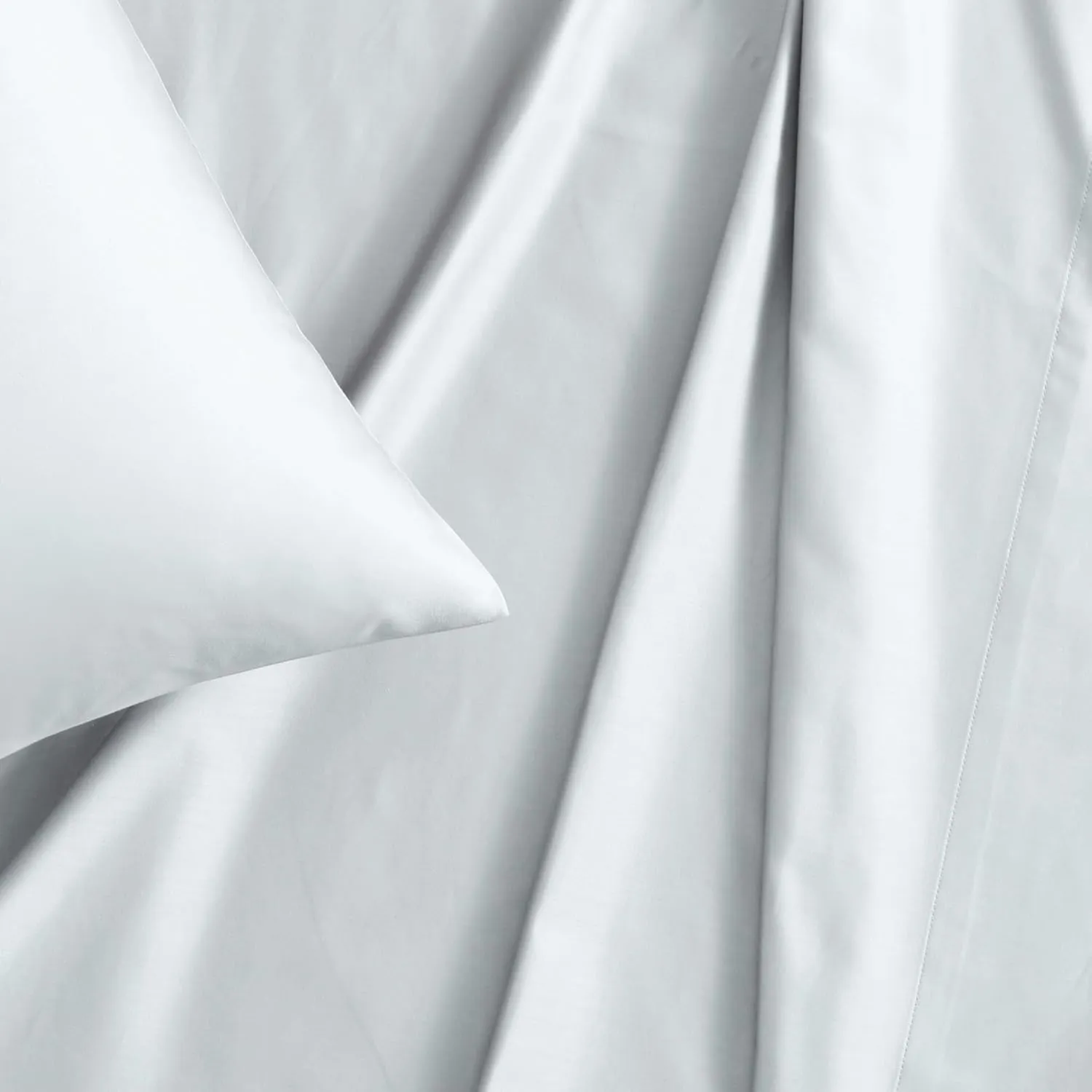 Vera Wang - Queen Sheet Set, Luxury Sateen Cotton Bedding, 800 Thread Count, Soft & Smooth Room Essentials (Pale Blue, Queen)