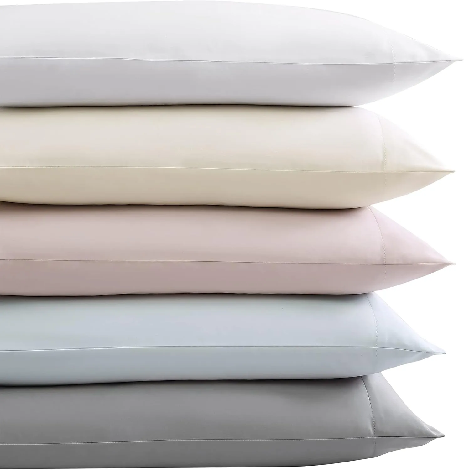 Vera Wang - Queen Sheet Set, Luxury Sateen Cotton Bedding, 800 Thread Count, Soft & Smooth Room Essentials (Pale Blue, Queen)
