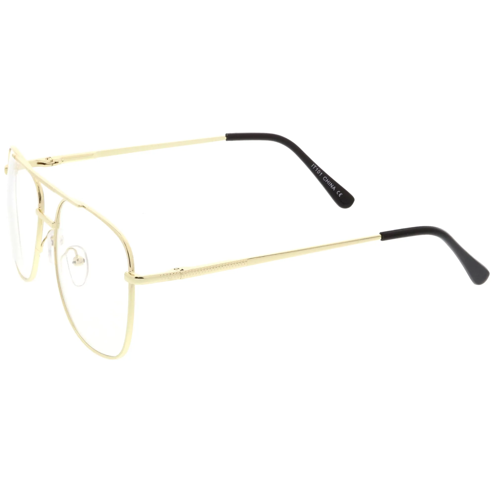 Vintage Indie Large Square Clear Lens Glasses C307