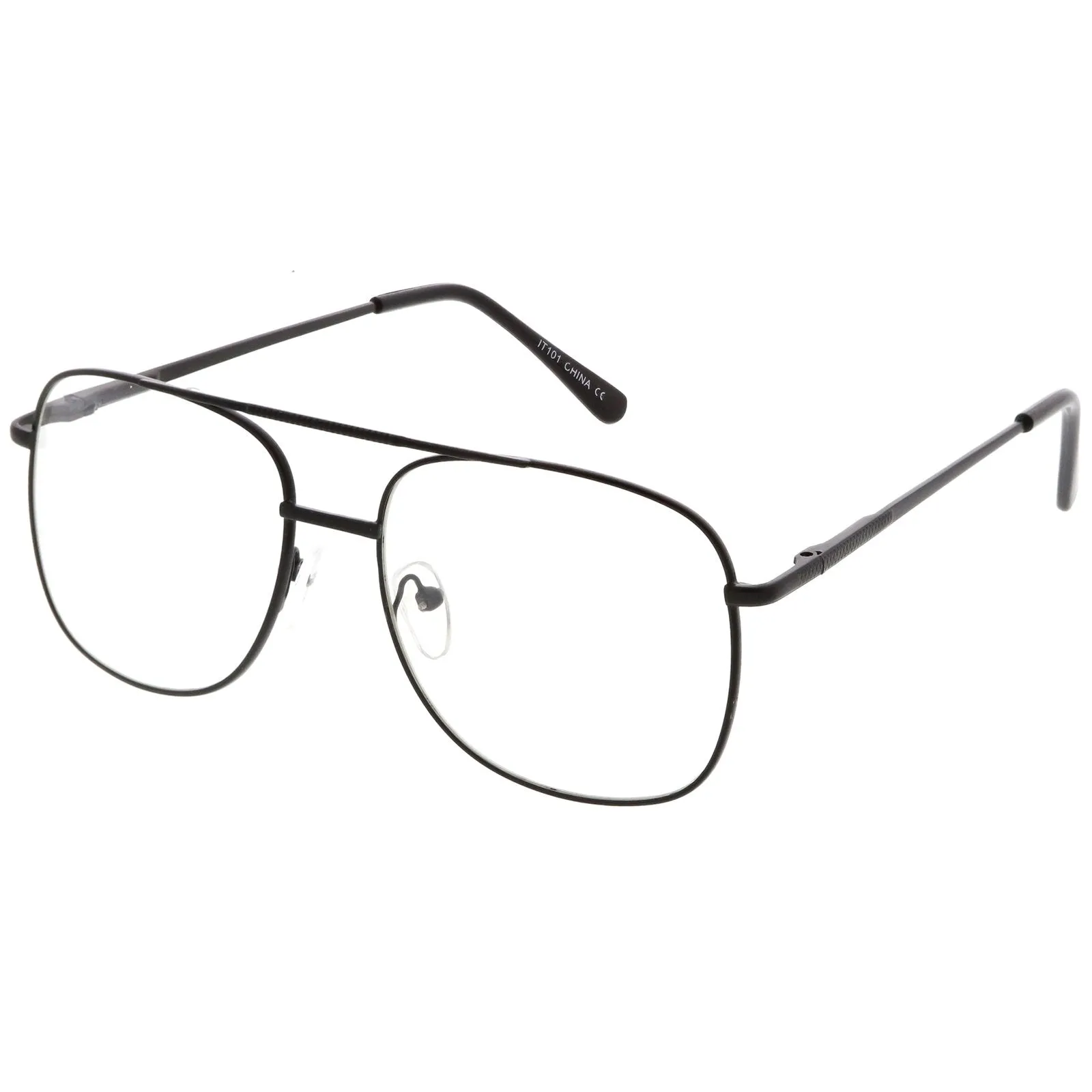 Vintage Indie Large Square Clear Lens Glasses C307