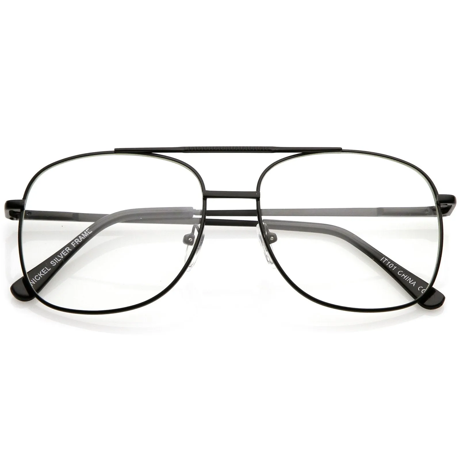 Vintage Indie Large Square Clear Lens Glasses C307
