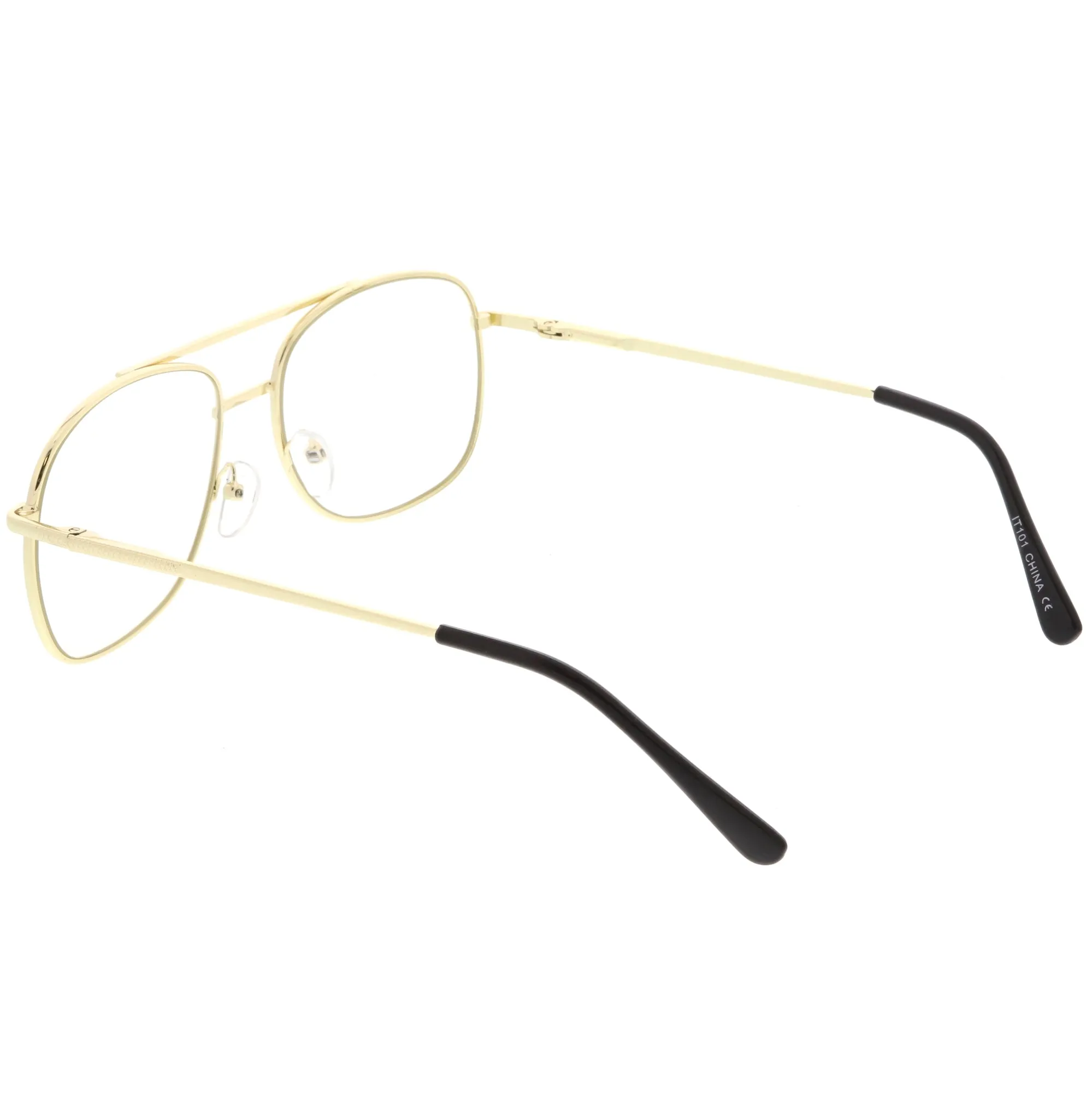 Vintage Indie Large Square Clear Lens Glasses C307