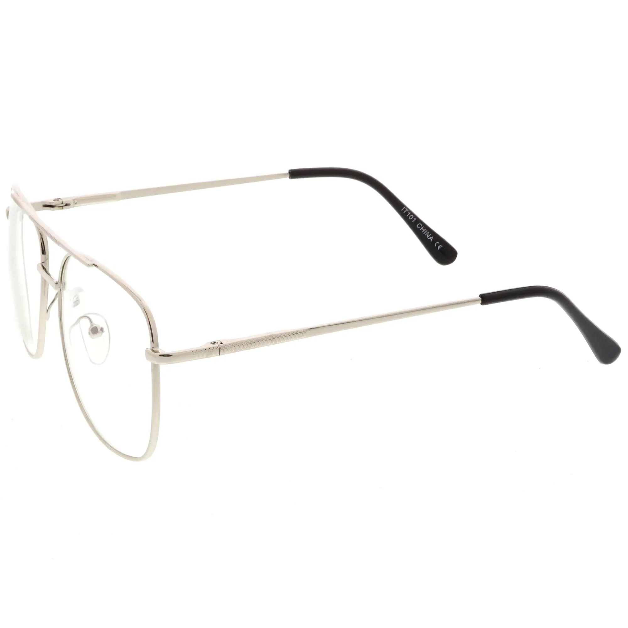 Vintage Indie Large Square Clear Lens Glasses C307