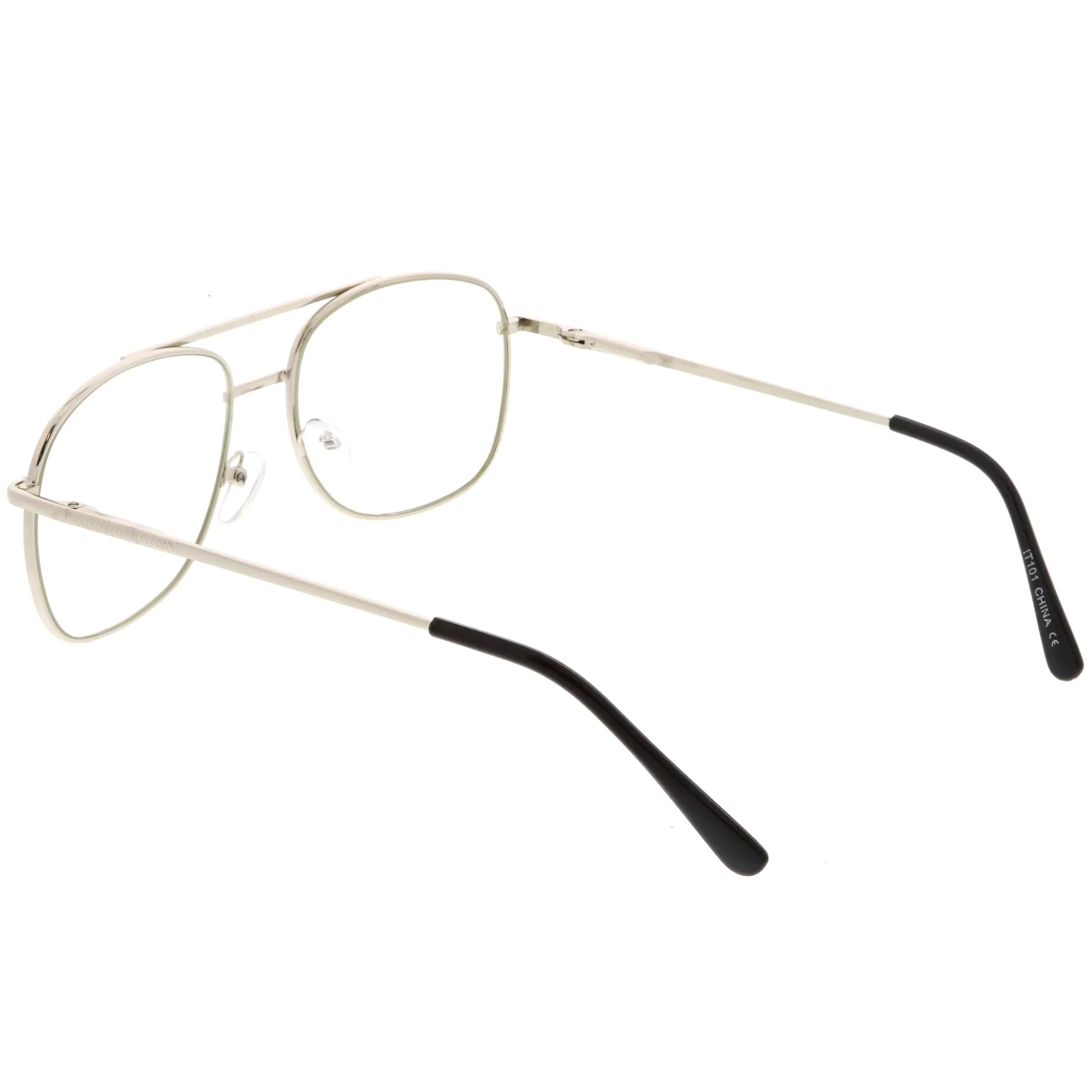 Vintage Indie Large Square Clear Lens Glasses C307