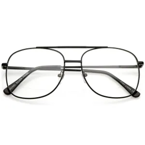 Vintage Indie Large Square Clear Lens Glasses C307