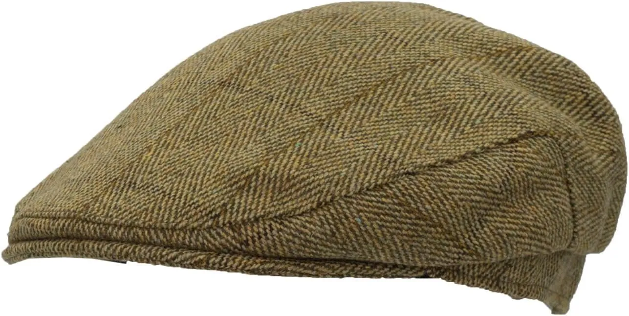 Walker and Hawkes - Derby Tweed Eddie Flat Cap w/Foldable Ear Flaps