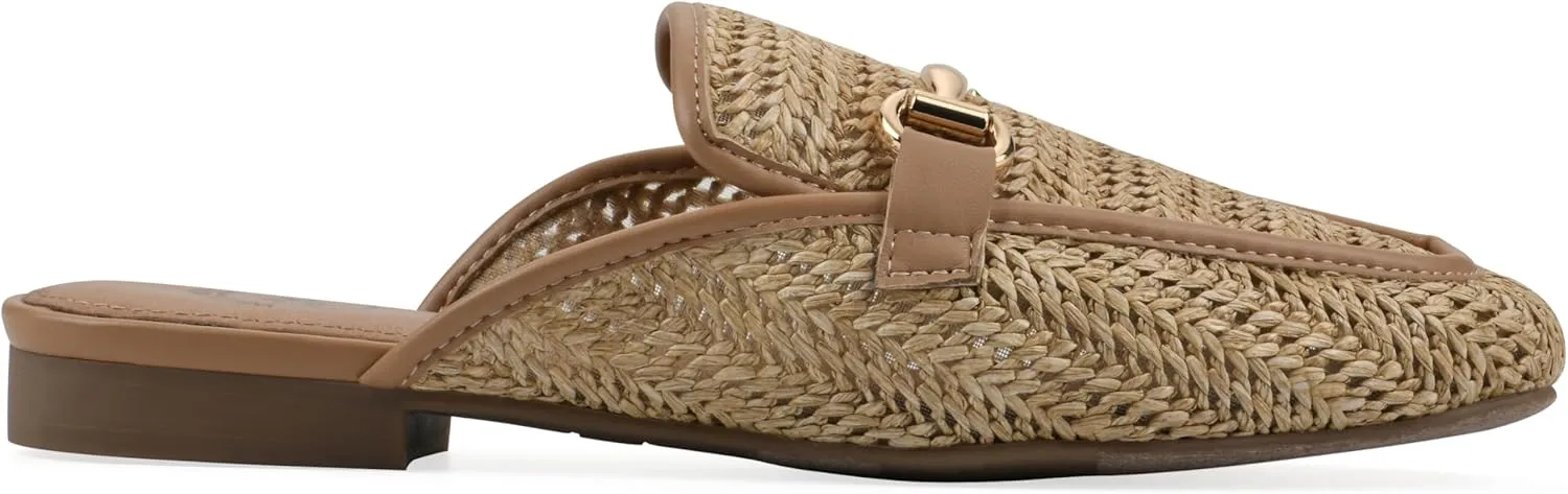 WHITE MOUNTAIN Women's Bobbin Open-Back Slip-On Loafer
