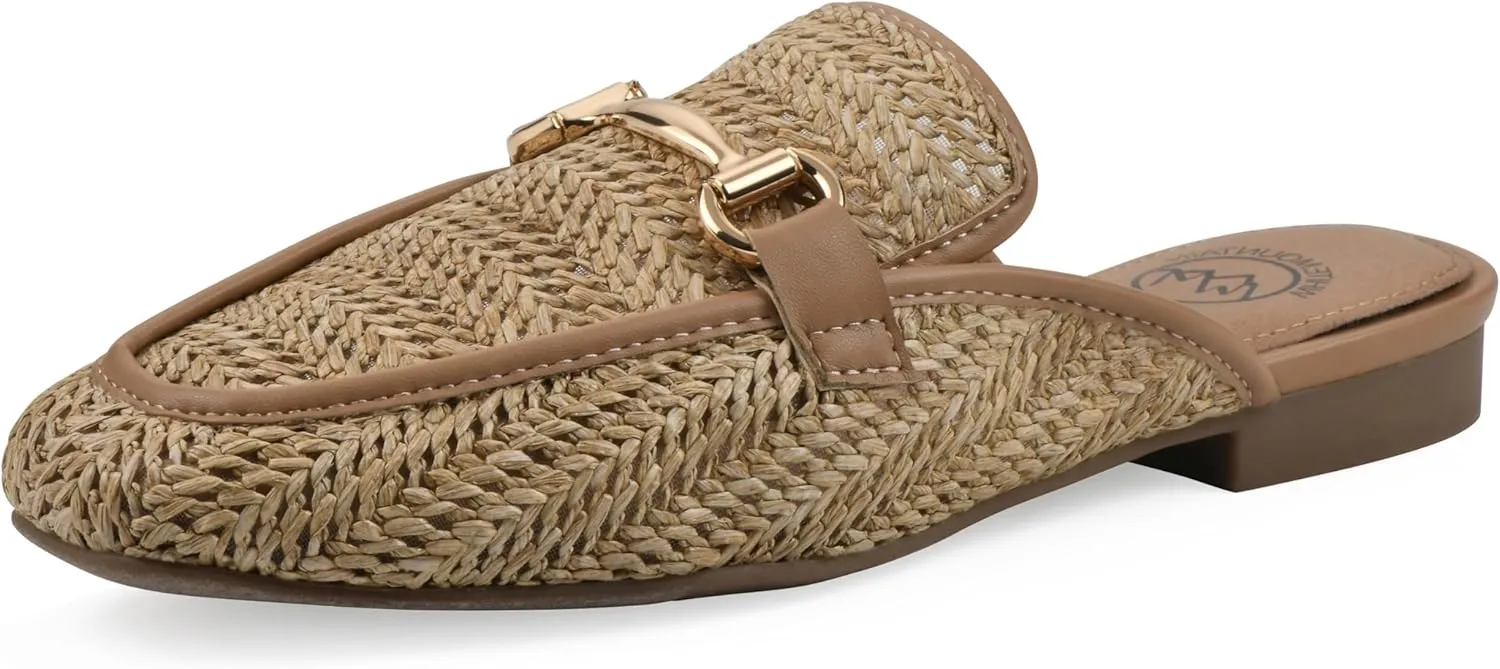 WHITE MOUNTAIN Women's Bobbin Open-Back Slip-On Loafer