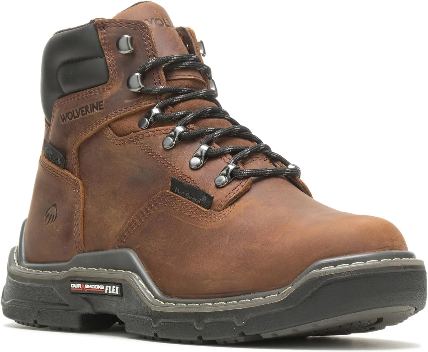 Wolverine Men's Raider Durashocks 6" Waterproof Composite Toe Met Guard Construction Boot