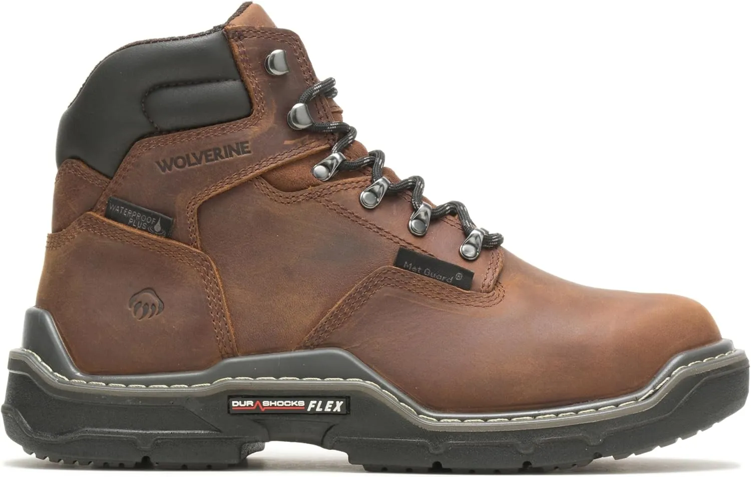 Wolverine Men's Raider Durashocks 6" Waterproof Composite Toe Met Guard Construction Boot