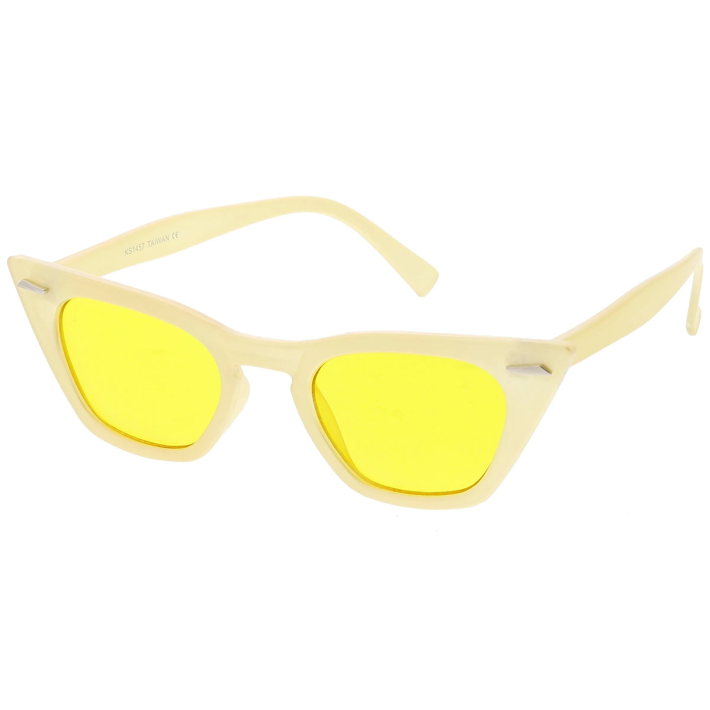 Women's Color Tone 90's Small Cat Eye Sunglasses C563