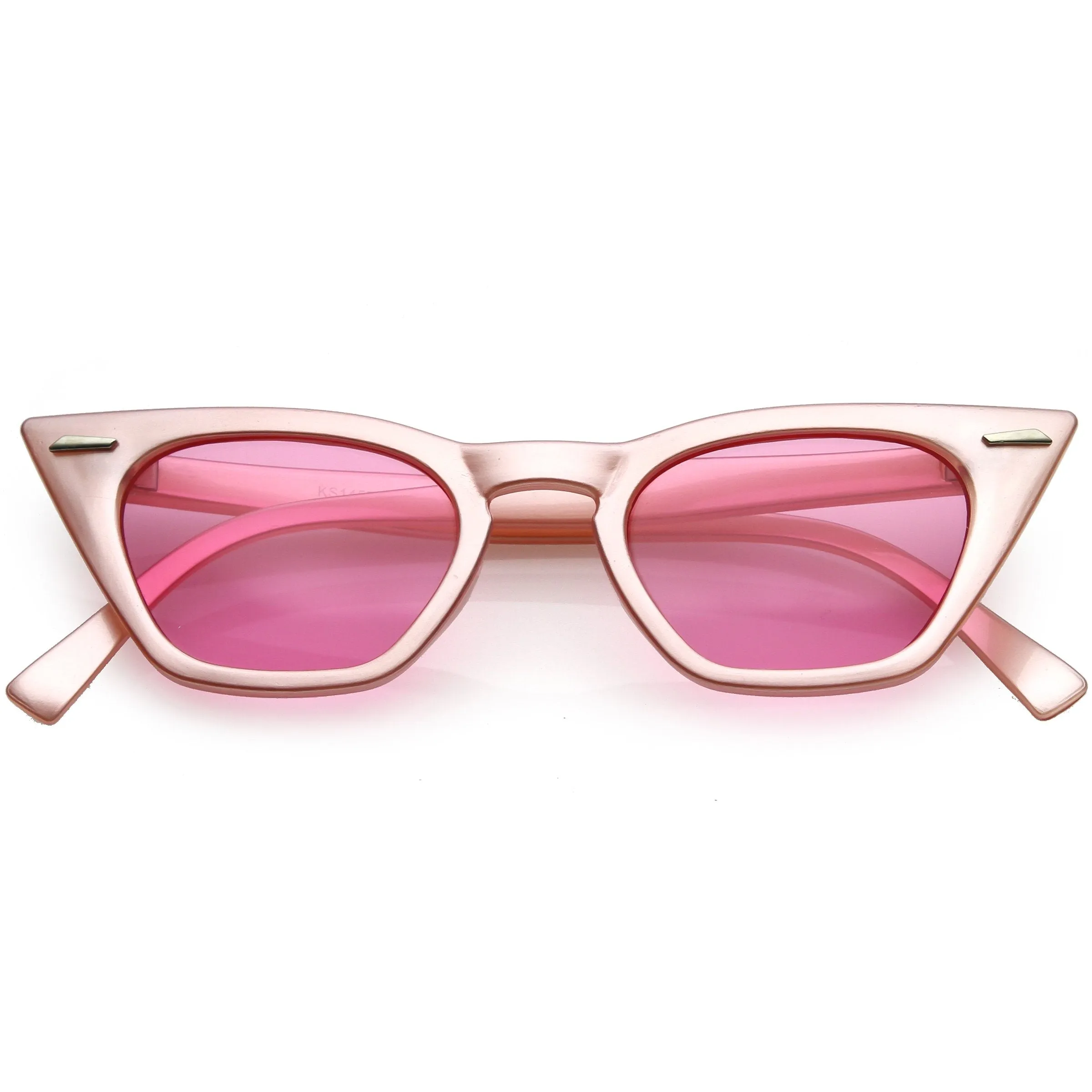 Women's Color Tone 90's Small Cat Eye Sunglasses C563