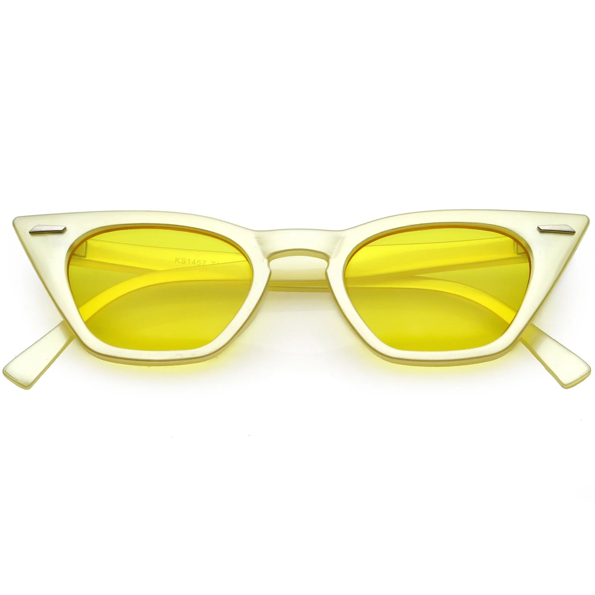 Women's Color Tone 90's Small Cat Eye Sunglasses C563