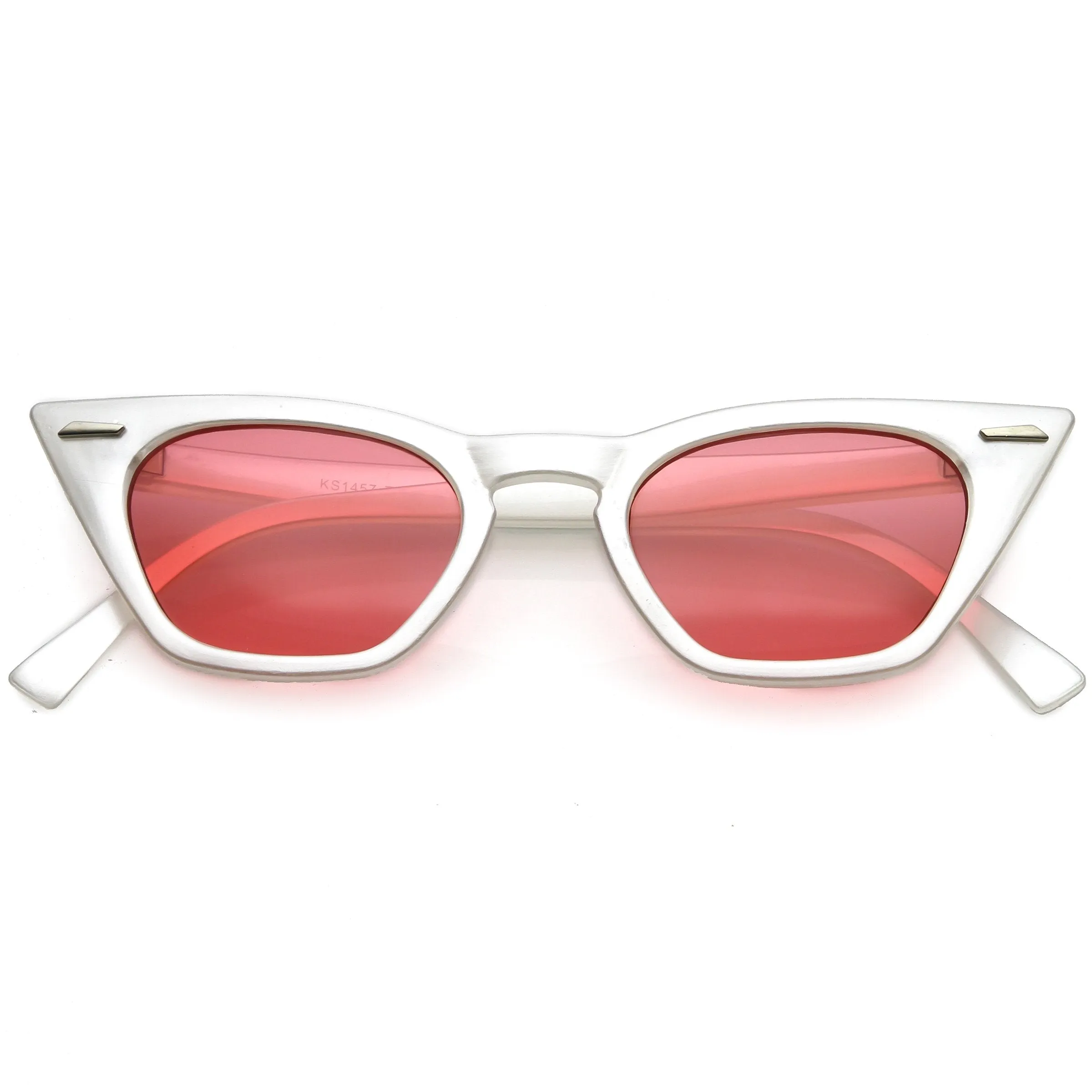 Women's Color Tone 90's Small Cat Eye Sunglasses C563
