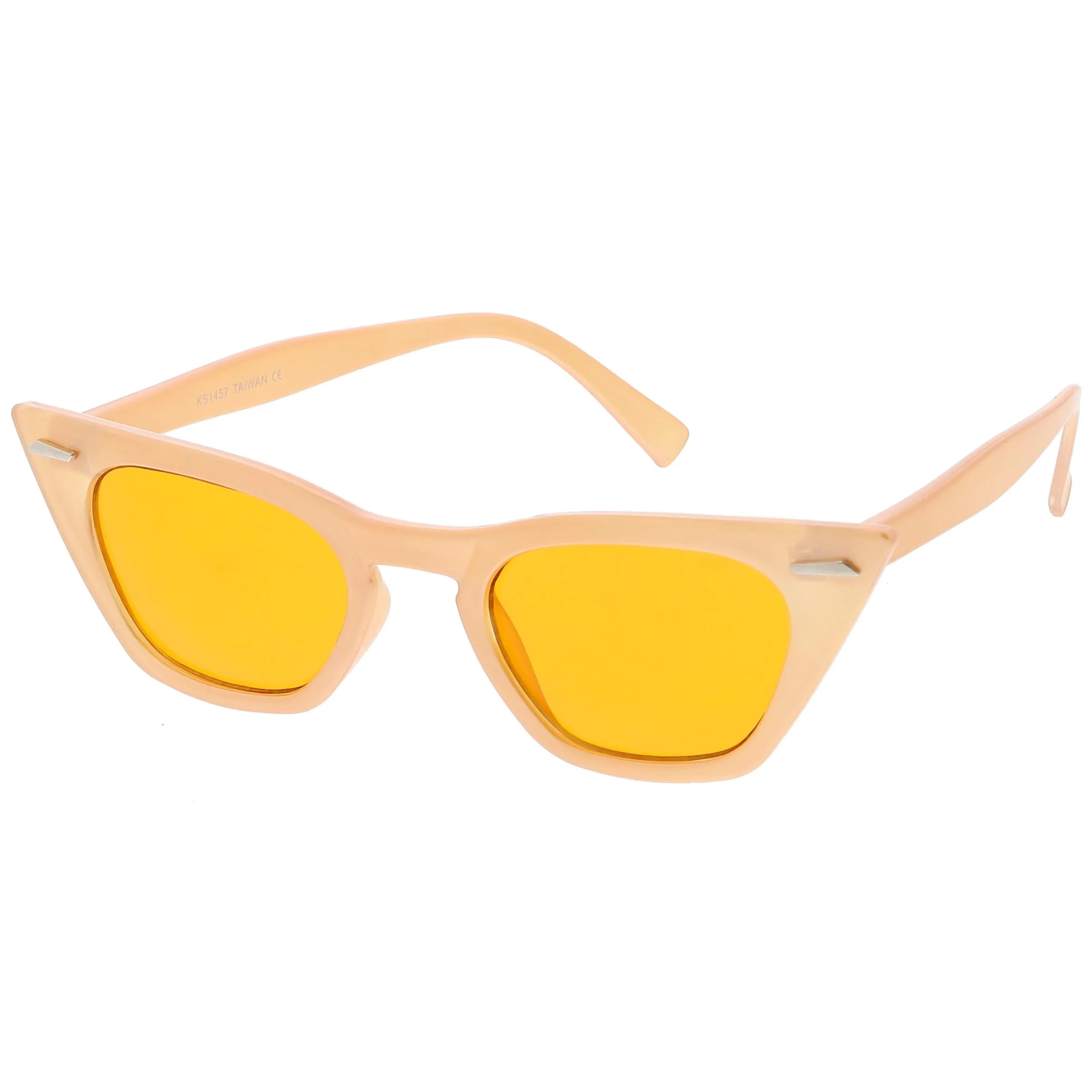 Women's Color Tone 90's Small Cat Eye Sunglasses C563