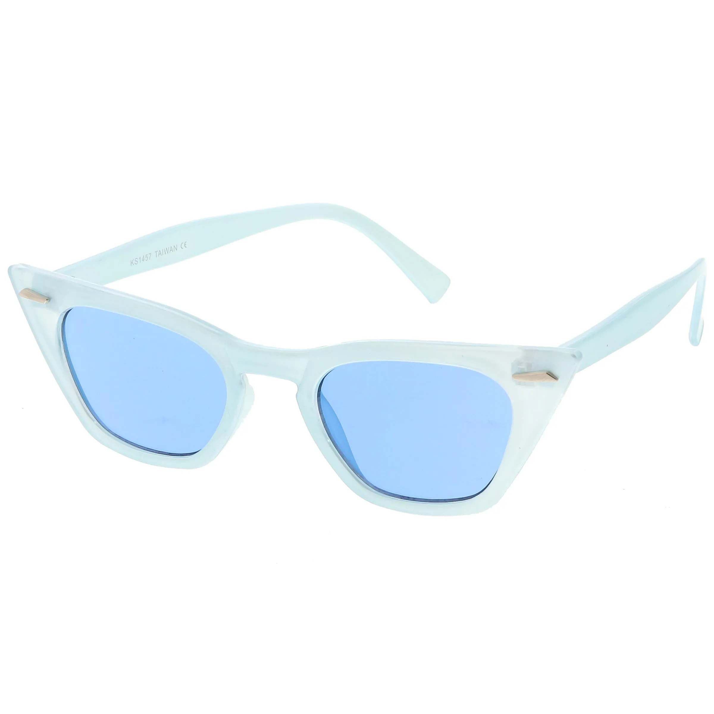 Women's Color Tone 90's Small Cat Eye Sunglasses C563