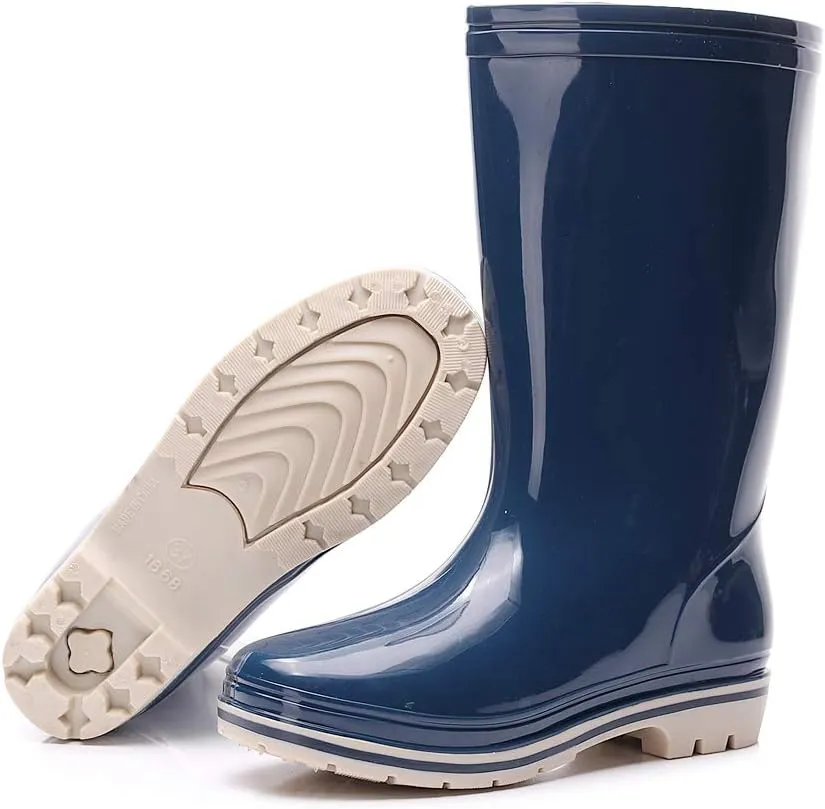 Womens Rain and Garden Boot Half Calf Rubber Waterproof for Garden Women rain footwear