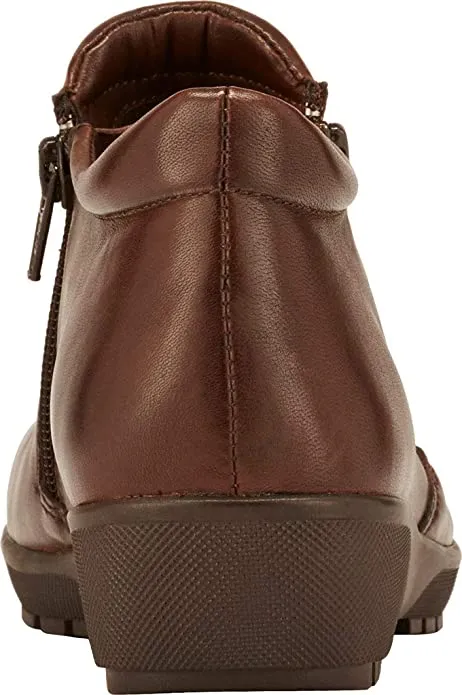 Women's Walking Cradles Zeno Bootie Brown Nappa Leather 6.5 N