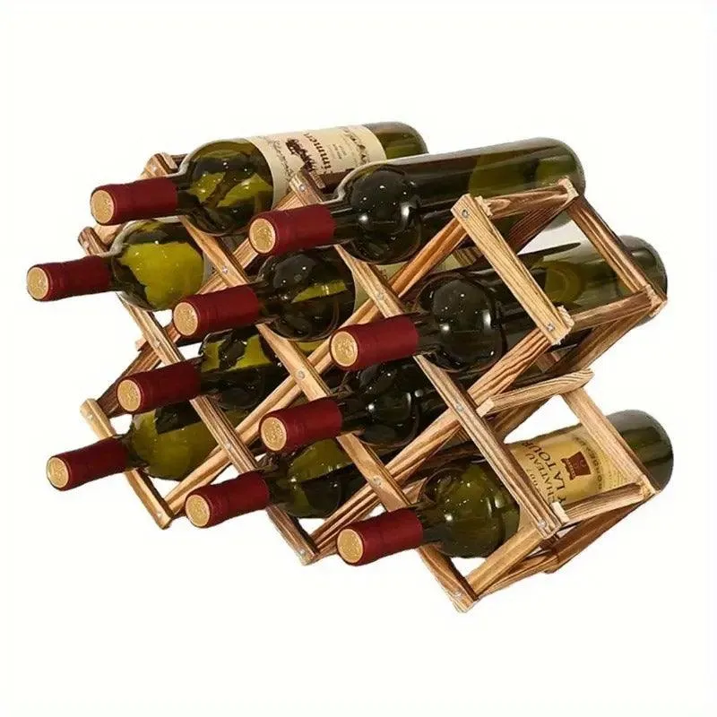 Wooden Wine Rack Display Shelf Stand for Home Bar Storage Wine Bottle Holder