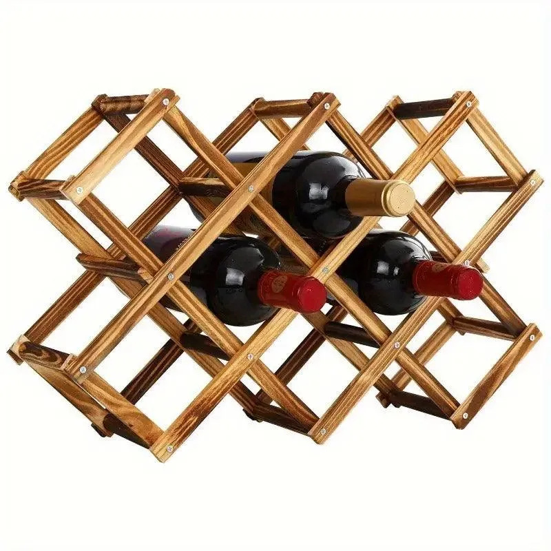 Wooden Wine Rack Display Shelf Stand for Home Bar Storage Wine Bottle Holder