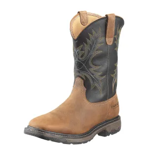WORKHOG WIDE SQUARE STEEL TOE WATERPROOF BOOT - 200-Brown | Ariat 10010133