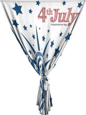 XISUNYA Autohesion Curtains, 4th of July Decor Window Curtain Panel, Murky Old American Flag with Stars Art Print Bedroom Blackout Curtains,26W x40L Inch, for Bathroom Living Room Bedroom