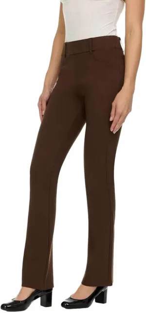 ZayWay Women's Stretch Bootcut Dress Pants with Pockets - Wear to Work - Ponte Treggings